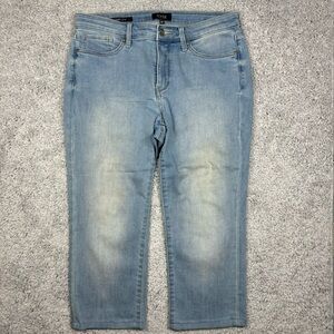 NYDJ Capris Womens 8P Sheri Slim Lift x Tuck Technology Denim Pedal Pushers